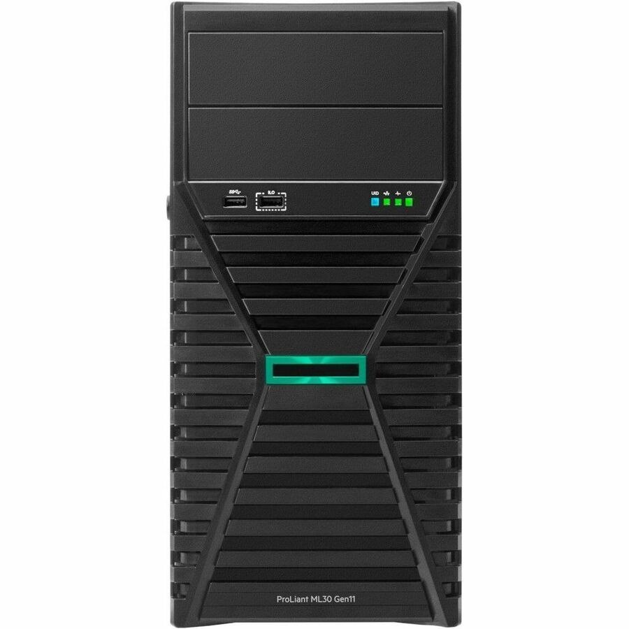 HPE ProLiant ML30 G11 4U Tower Server - 1 x Intel Xeon E-2434 3.40 GHz - 32 GB RAM - 960 GB SSD - (2 x 480GB) SSD Configuration - Serial ATA Controller