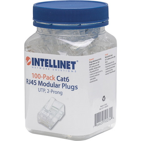 Intellinet 2 Prong Cat6 Modular Plugs