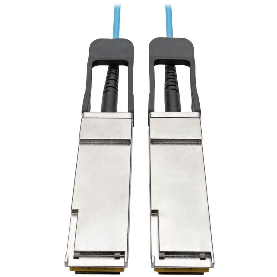 Eaton Tripp Lite Series QSFP+ to QSFP+ Active Optical Cable - 40Gb, AOC, M/M, Aqua, 20M (65.61 ft.)