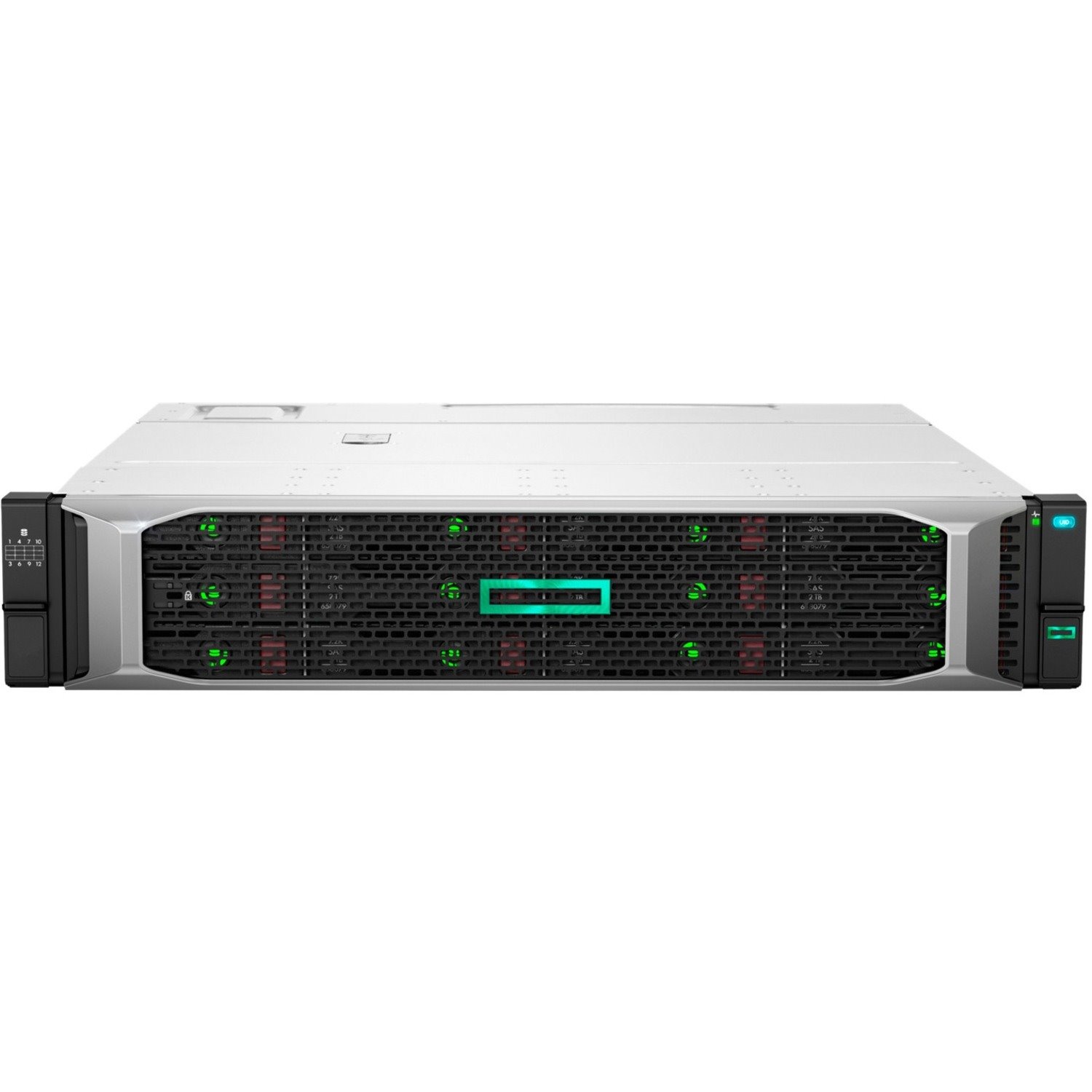 HPE D3610 12 x Total Bays DAS Storage System - 96 TB HDD - 2U Rack-mountable