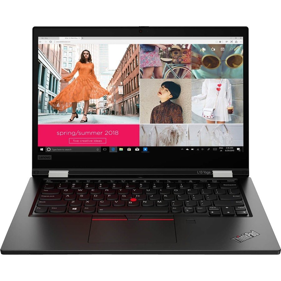 Lenovo ThinkPad L13 Yoga Gen 2 20VK0018US 13.3" Touchscreen Convertible 2 in 1 Notebook - Full HD - Intel Core i5 i5-1135G7 - 8 GB - 256 GB SSD - English (US) Keyboard - Black