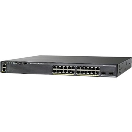 Cisco Catalyst 2960-XR 2960XR-24TD-I 24 Ports Manageable Layer 3 Switch - Gigabit Ethernet, 10 Gigabit Ethernet - 10/100/1000Base-T - Refurbished