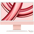 Apple iMac MQRU3X/A All-in-One Computer - Apple M3 Octa-core (8 Core) - 8 GB RAM - 512 GB SSD - 24" 4.5K 4480 x 2520 - Desktop - Pink