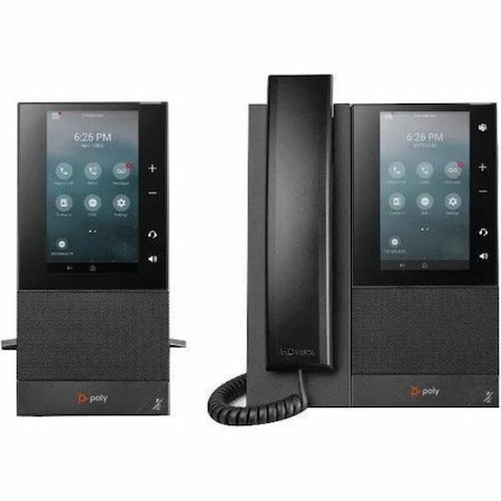 Poly CCX 500 IP Phone - Corded - Corded - Bluetooth - Desktop, Wall Mountable - Black