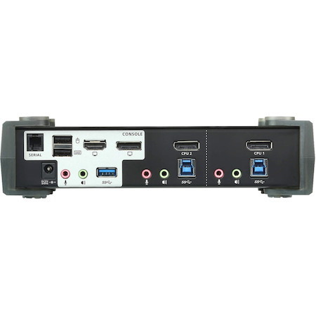 ATEN 2-Port USB 3.0 4K DisplayPort MST KVMP Switch (Cables Included)-TAA Compliant