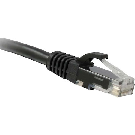 ENET Cat6 Black 6 Foot Patch Cable with Snagless Molded Boot (UTP) High-Quality Network Patch Cable RJ45 to RJ45 - 6Ft