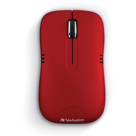 Verbatim Wireless Notebook Optical Mouse, Commuter Series - Matte Red