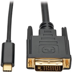 Tripp Lite by Eaton USB C to DVI Adapter Cable Converter 1080p M/M USB Type C to DVI, USB-C, USB Type-C 3ft 3'