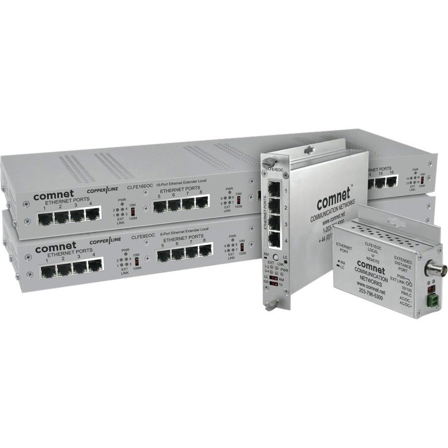 Comnet 1-Channel Ethernet Over Utp W/Pass-Throu