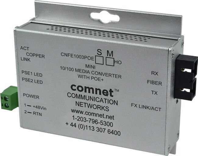 Comnet Hardened 100Mbps Media Converter, SC