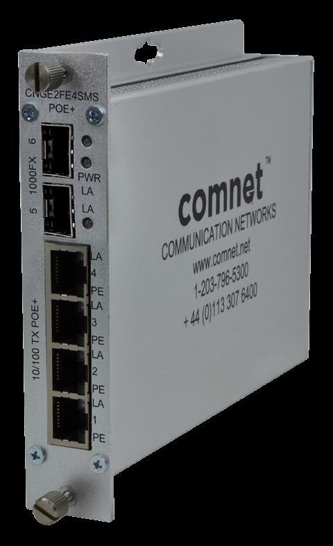 Comnet 6Port S-M Enet Switch 2 1000 FX