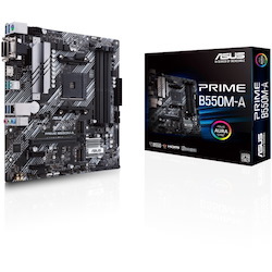 Asus Prime B550M-A Desktop Motherboard - AMD B550 Chipset - Socket AM4 - Micro ATX