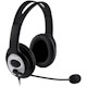 Microsoft LifeChat LX-3000 Wired Over-the-head Stereo Headset - Black/Silver