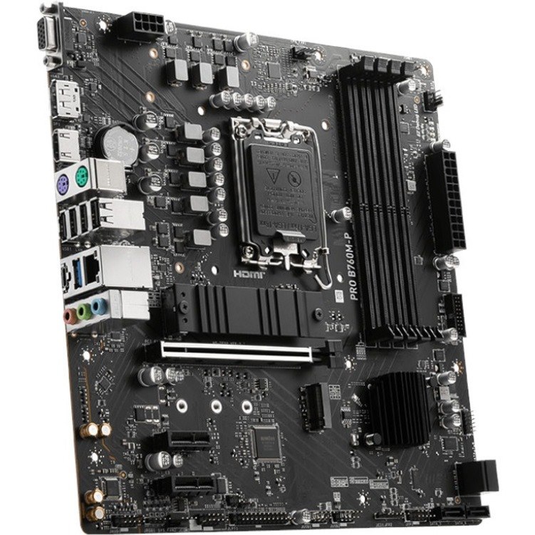 Buy MSI Pro PRO B760M-P DDR5 Gaming Desktop Motherboard - Intel B760 ...