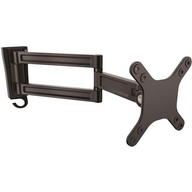 StarTech.com ARMWALLDS Mounting Arm for Monitor, TV, Flat Panel Display - Black