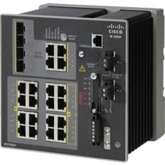 Cisco 4000 IE-4000-16T4G-E 16 Ports Manageable Ethernet Switch - Fast Ethernet, Gigabit Ethernet - 10/100Base-T, 1000Base-X - Refurbished