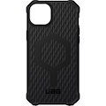 Urban Armor Gear Essential Armor Case for Apple iPhone 14 Smartphone - Debossed Lattice Pattern - Black