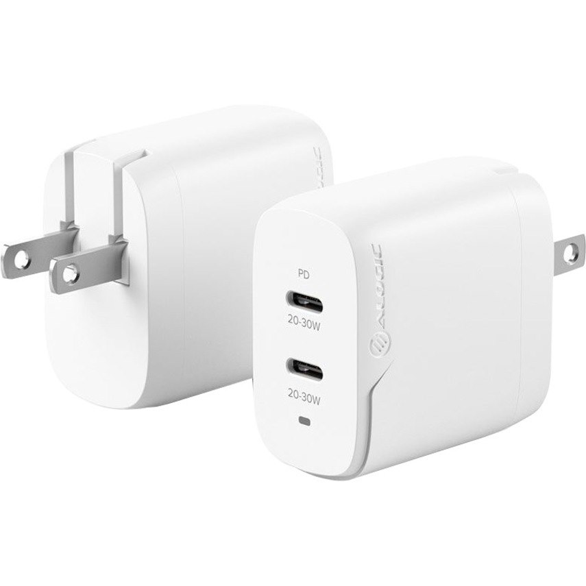 Alogic 2X32 Rapid Power 2 Port 32W USB-C GaN Wall Charger