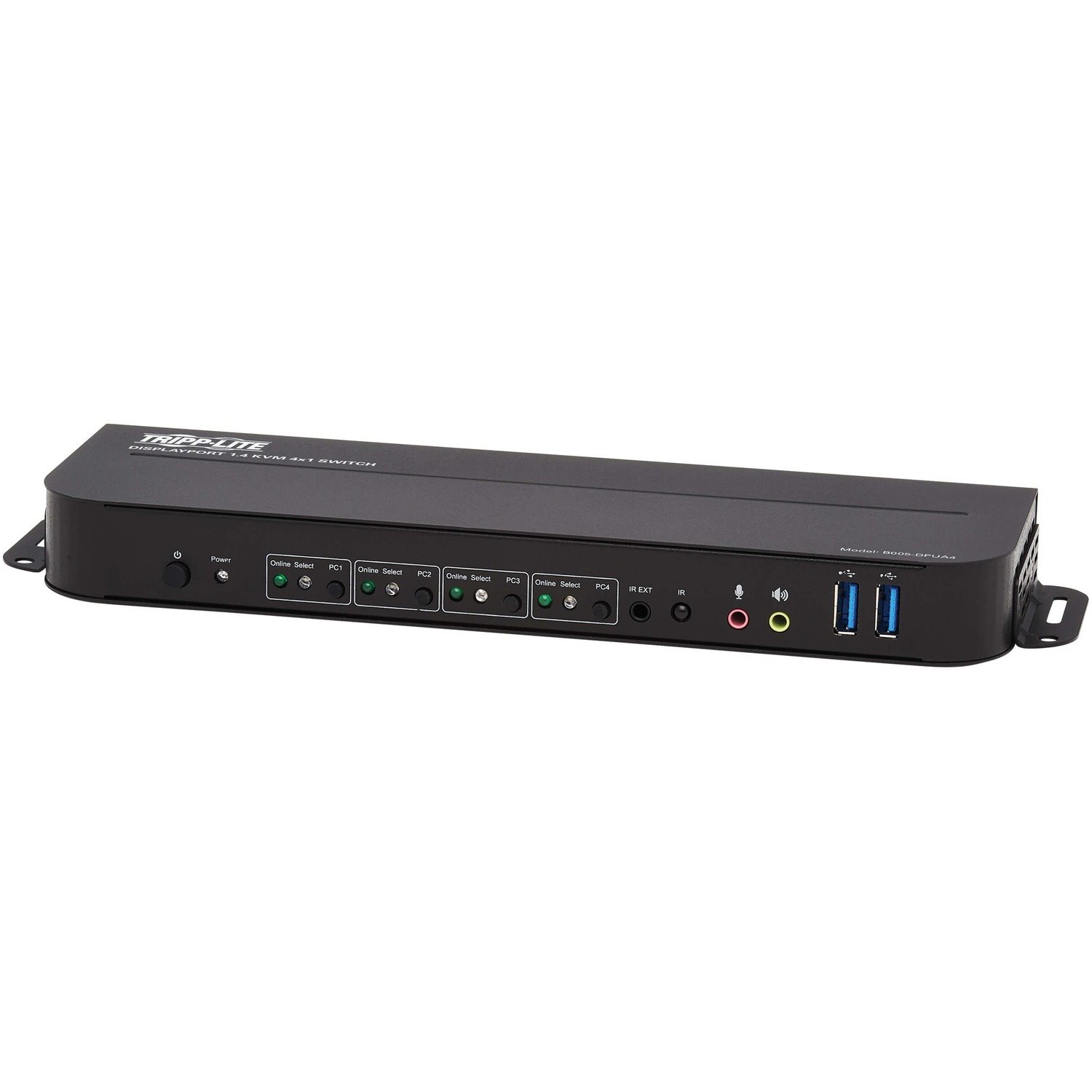 Eaton Tripp Lite Series 4-Port DisplayPort/USB KVM Switch - 4K 60 Hz, HDR, HDCP 2.2, IR, DP 1.4, USB Sharing