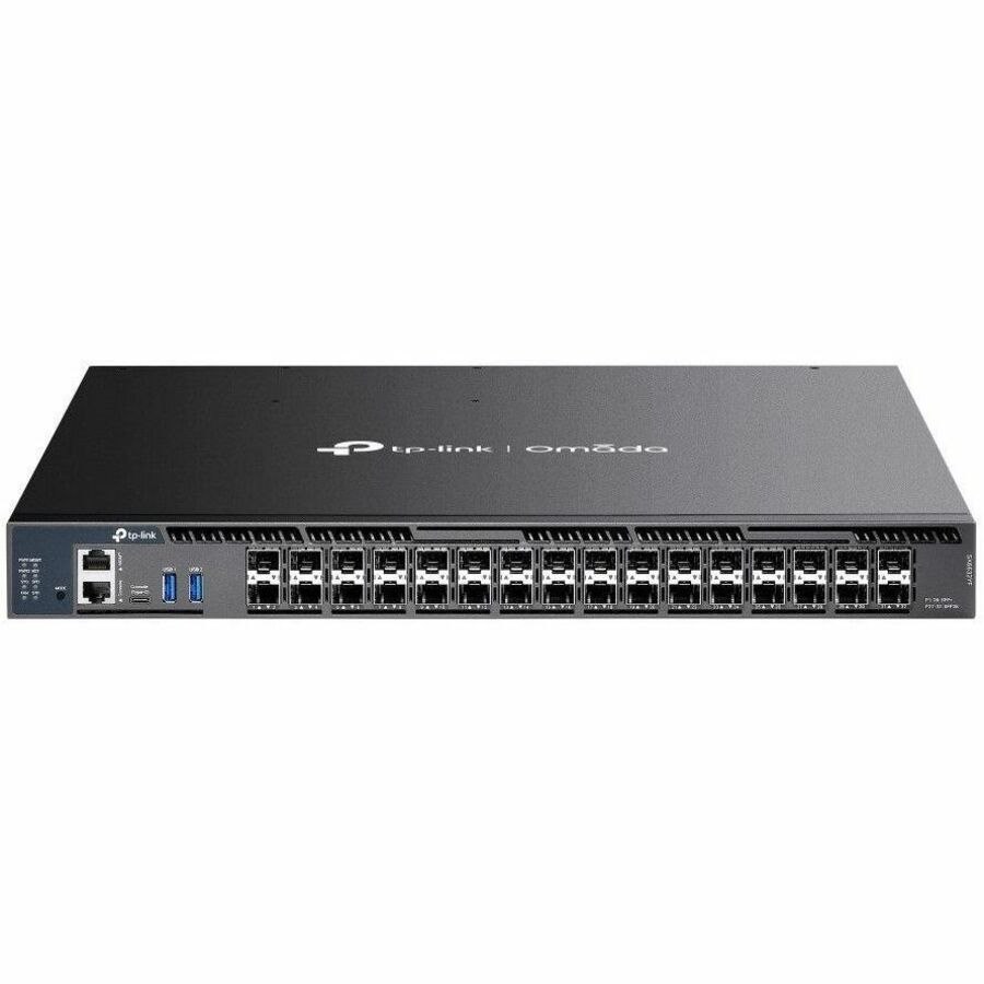 TP-Link Omada 26-Port 10G Stackable L3 Managed Aggregation Switch with 6 25G Slots