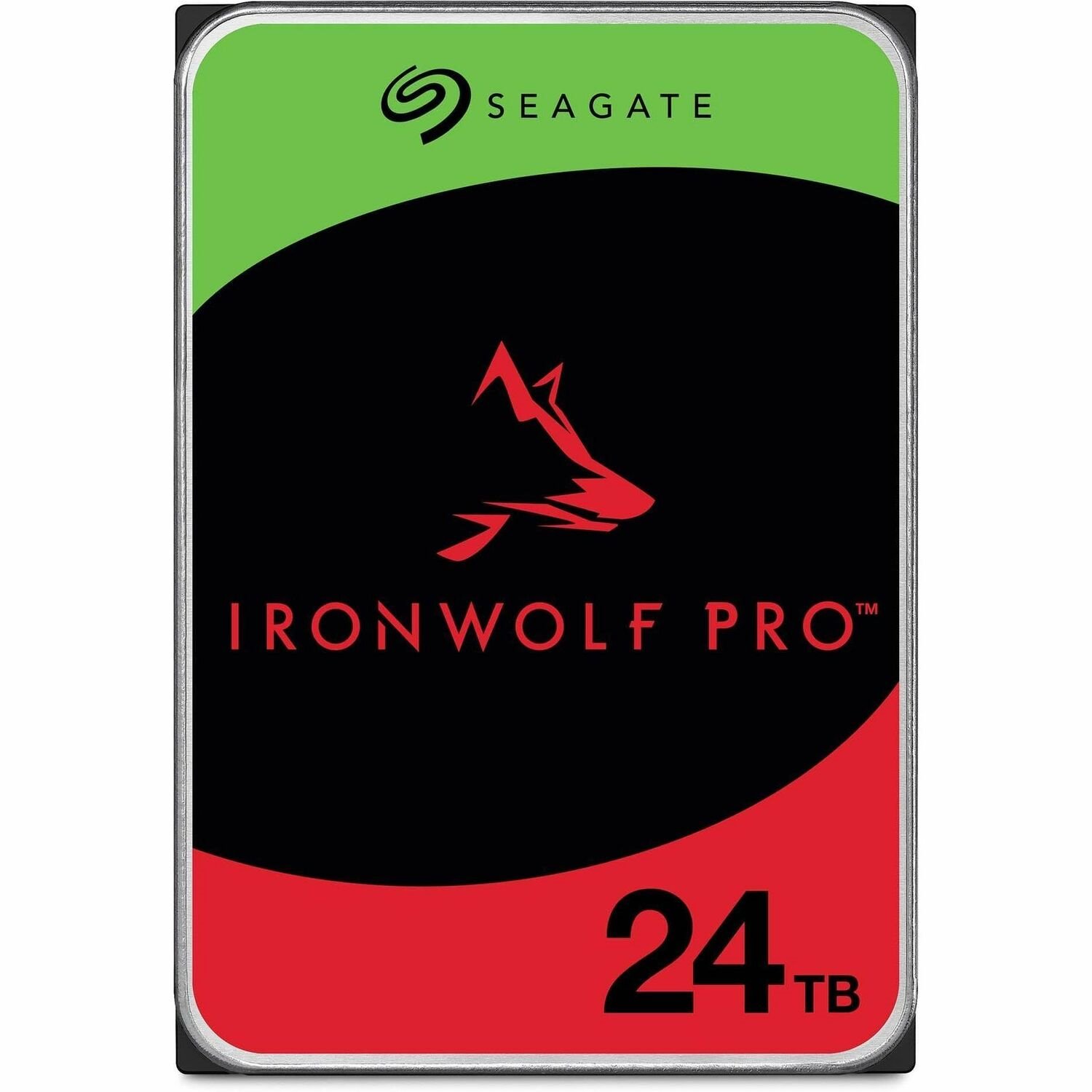 Seagate IronWolf Pro ST24000NT002 24 TB Hard Drive - 3.5" Internal - SATA (SATA/600) - Conventional Magnetic Recording (CMR) Method