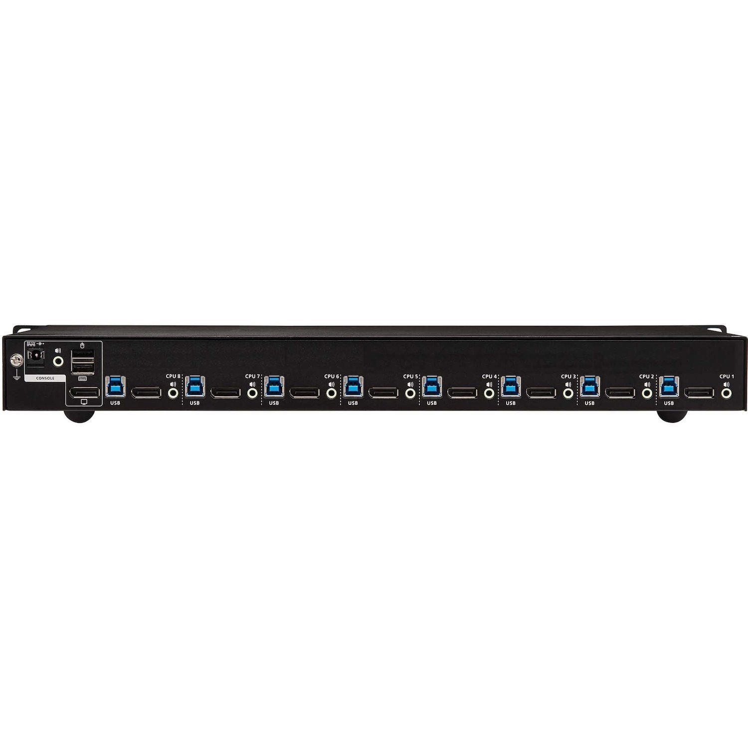 Tripp Lite by Eaton 8-Port DisplayPort/USB KVM Switch with Audio/Video and USB Peripheral Sharing, 4K 60 Hz, 1U Rack-Mount, TAA