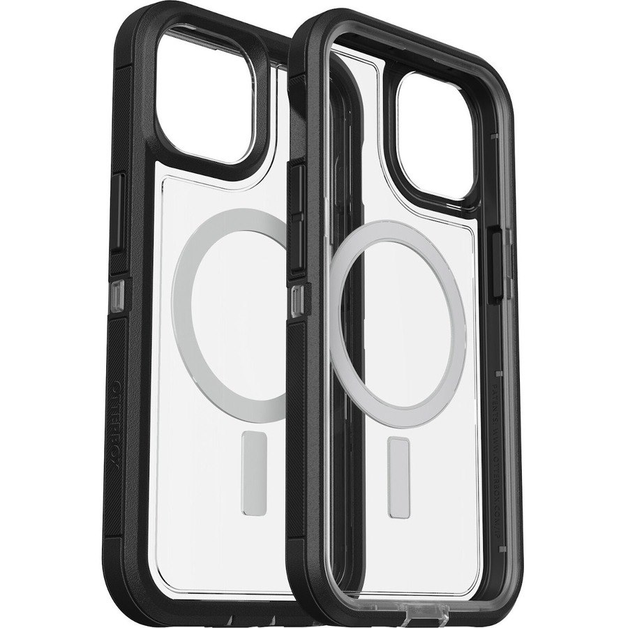 OtterBox Defender Series XT Rugged Carrying Case Apple iPhone 14, iPhone 13 Smartphone - Black Crystal (Clear/Black)