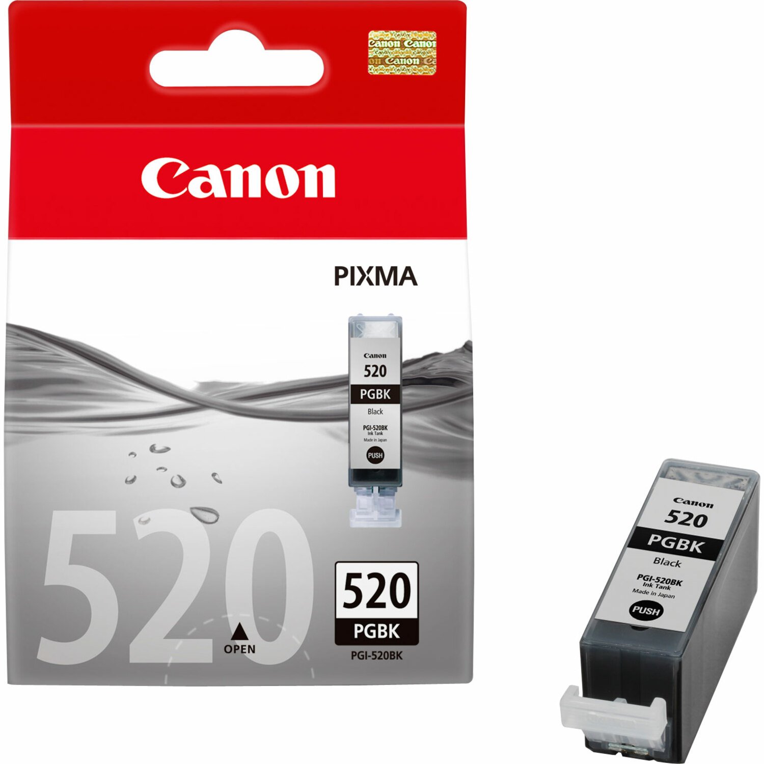 Canon PGI-520BK Original Inkjet Ink Cartridge - Black - 2 / Pack