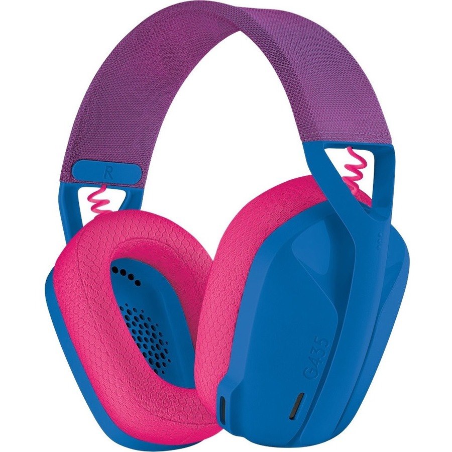 Logitech G G435 Wireless Over-the-head Stereo Gaming Headset - Blue, Raspberry
