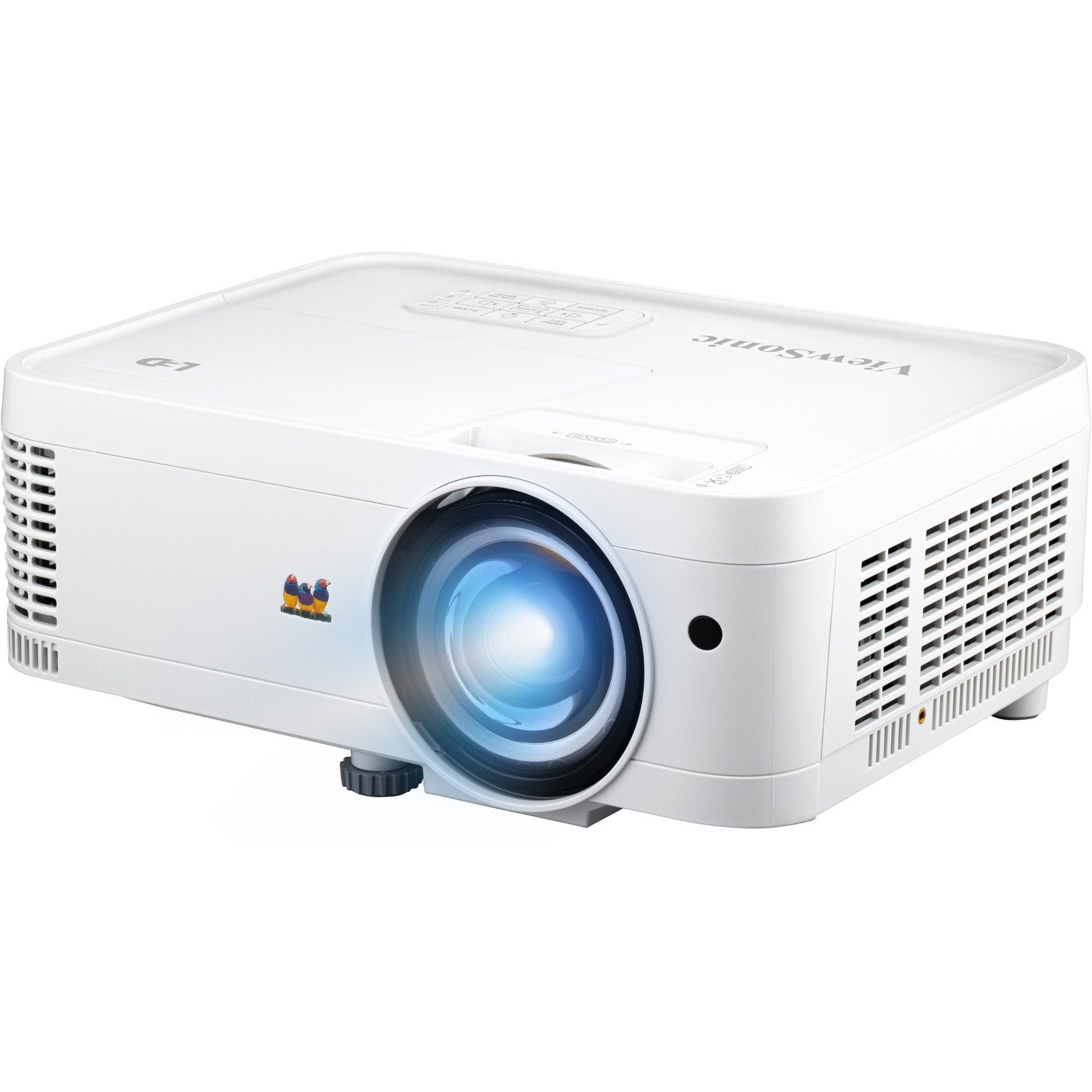 ViewSonic LS550WH 3000 Lumens WXGA Short Throw LED Projector, Auto Power Off, 360-Degree Orientation for Business and Education