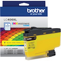 Brother INKvestment LC406XLY Original High Yield Inkjet Ink Cartridge - Single Pack - Yellow - 1 Each