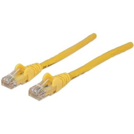 Network Patch Cable, Cat6, 0.5m, Yellow, CCA, U/UTP, PVC, RJ45, Gold Plated Contacts, Snagless, Booted, Lifetime Warranty, Polybag