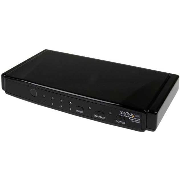 StarTech.com 4-to-1 HDMI 1.3 Switch - Video/audio switch - 4 ports - HDMI - Remote Control