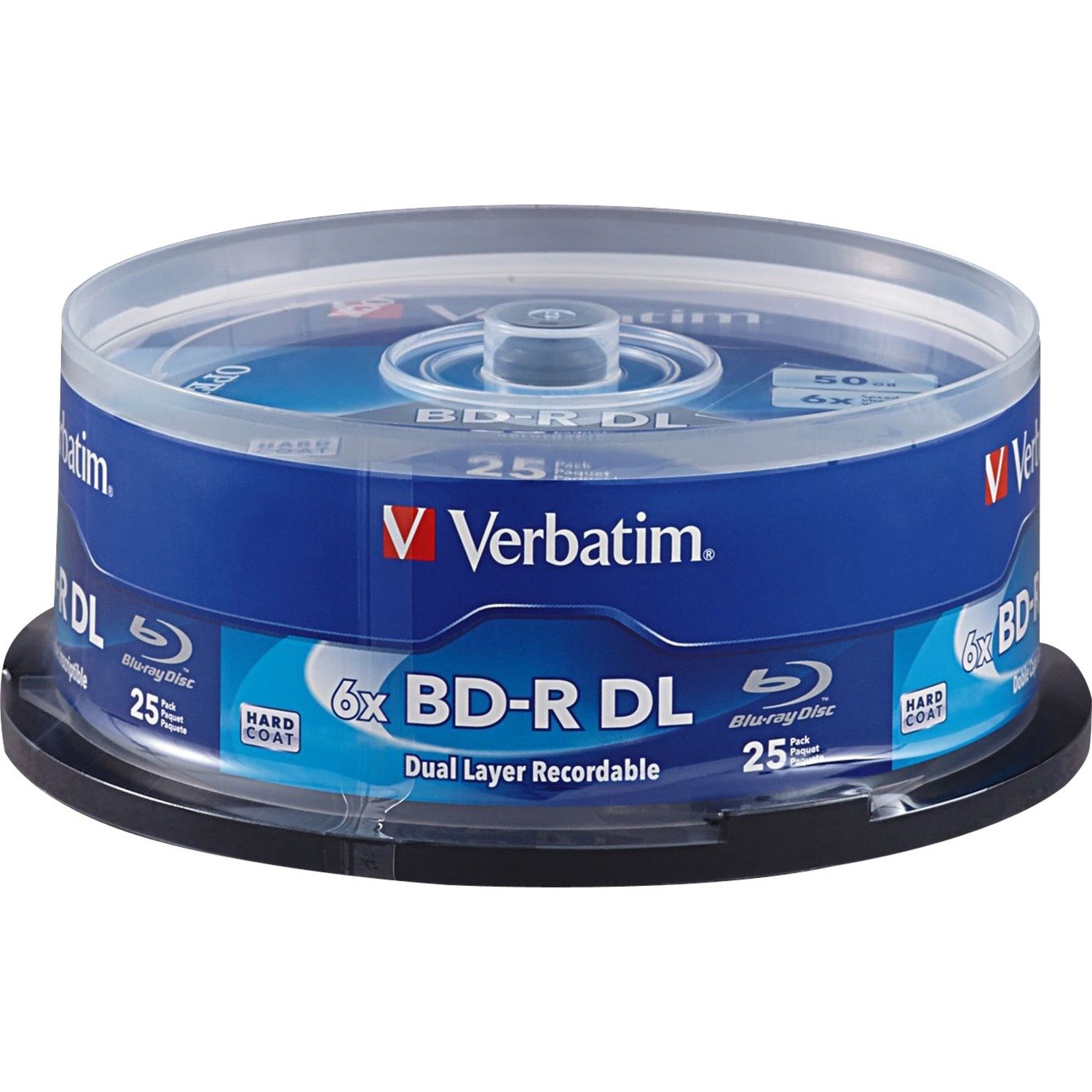 Verbatim BD-R DL 50GB 6X with Branded Surface - 25pk Spindle