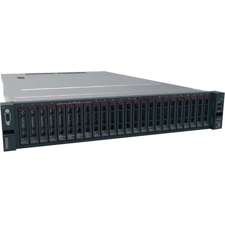 Lenovo ThinkSystem SR650 7X06A0N7NA 2U Rack Server - 1 x Intel Xeon Gold 5215 2.50 GHz - 256 GB RAM - 480 GB SSD - (2 x 240GB) SSD Configuration - Serial ATA/600 Controller