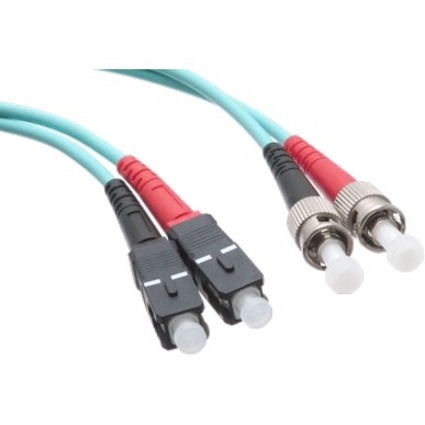 Axiom ST/ST 10G Multimode Duplex OM3 50/125 Fiber Optic Cable 5m - TAA Compliant