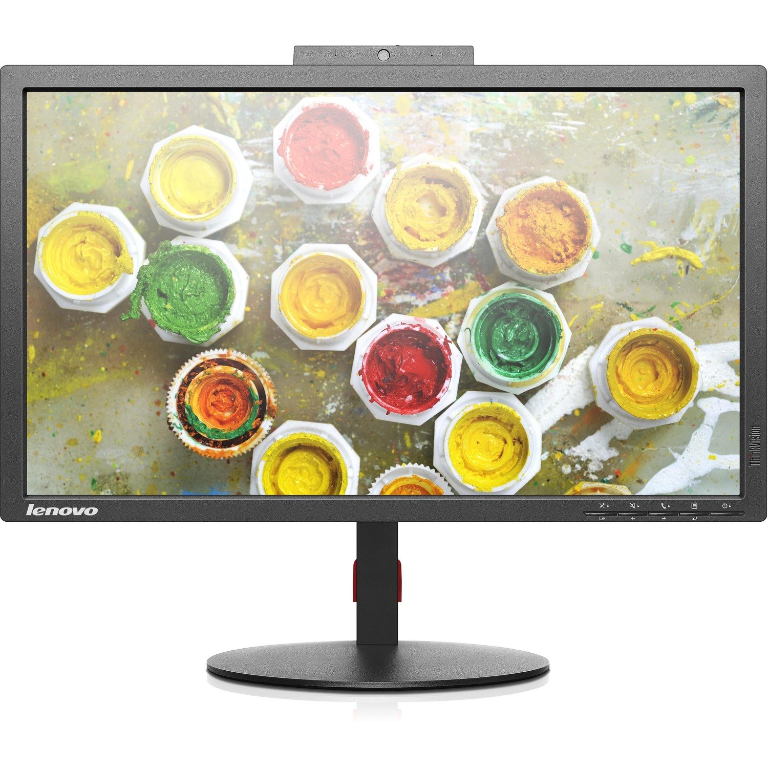 Lenovo ThinkVision T2224z Webcam Full HD LCD Monitor - 16:9 - Raven Black