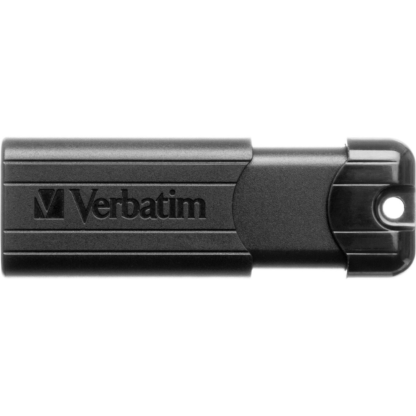 Verbatim PinStripe 128 GB USB 3.0 Flash Drive - Black