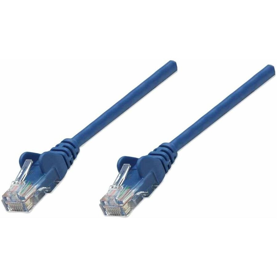 Intellinet Network Solutions Cat6 UTP Network Patch Cable, 0.5 ft (0.15 m), Blue