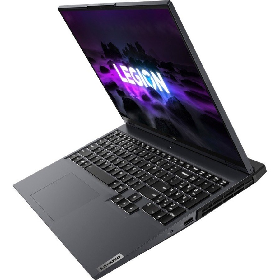 Lenovo Legion 5 Pro 16ACH6H 82JQ00FBUS 16" Gaming Notebook - WQXGA - AMD Ryzen 7 5800H - 16 GB - 1 TB SSD - English (US) Keyboard - Storm Gray, Black