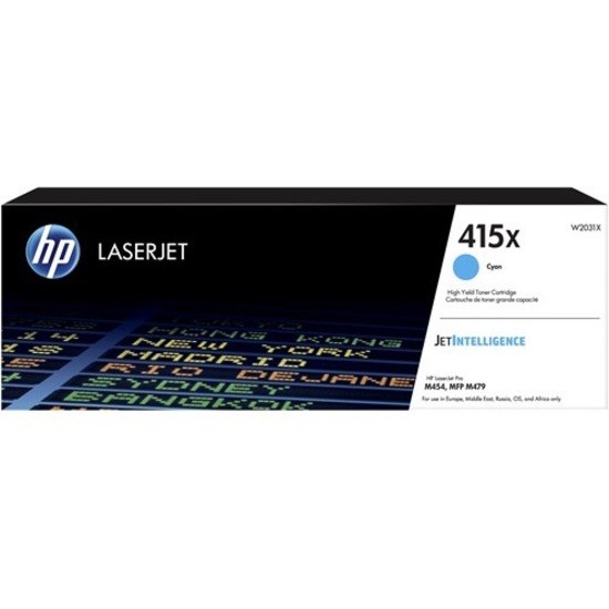 HP 415X Original High Yield Laser Toner Cartridge - Cyan - 1 Piece