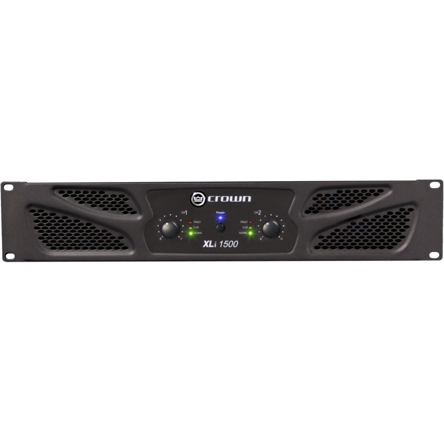 Crown 1500 Amplifier - 660 W RMS - 2 Channel - Dark Gray