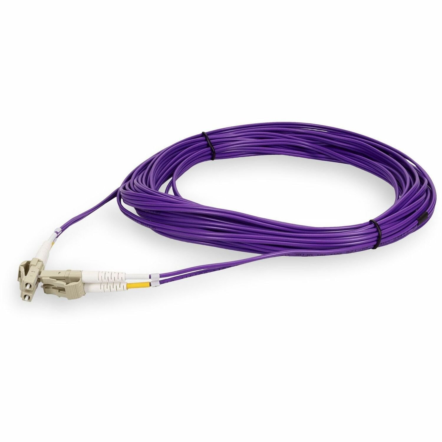 AddOn 8m LC (Male) to LC (Male) Purple OM4 Duplex Fiber OFNR (Riser-Rated) Patch Cable