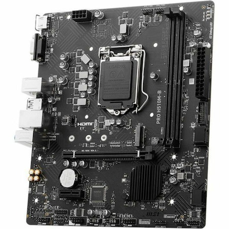 MSI PRO H510M-B Desktop Motherboard - Intel H470 Chipset - Socket LGA-1200 - Micro ATX