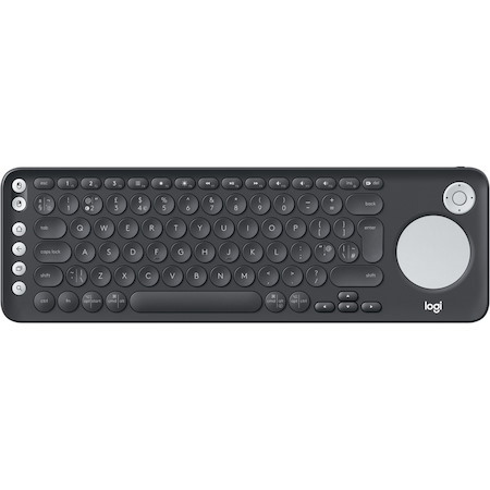 Logitech K600 Keyboard - Wireless Connectivity - USB Interface - D-pad, TouchPad