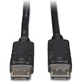 Tripp Lite DisplayPort Cable with Latching Connectors 4K 60 Hz (M/M) Black 15 ft. (4.57 m)