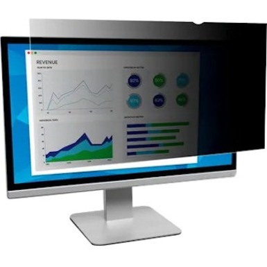 3M Privacy Filter for 25in Full Screen Monitor, 16:10, PF250W1E Black, Matte