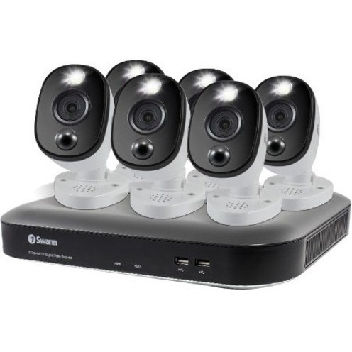 Swann 8 Megapixel 8 Channel Night Vision Wired Video Surveillance System 2 TB HDD