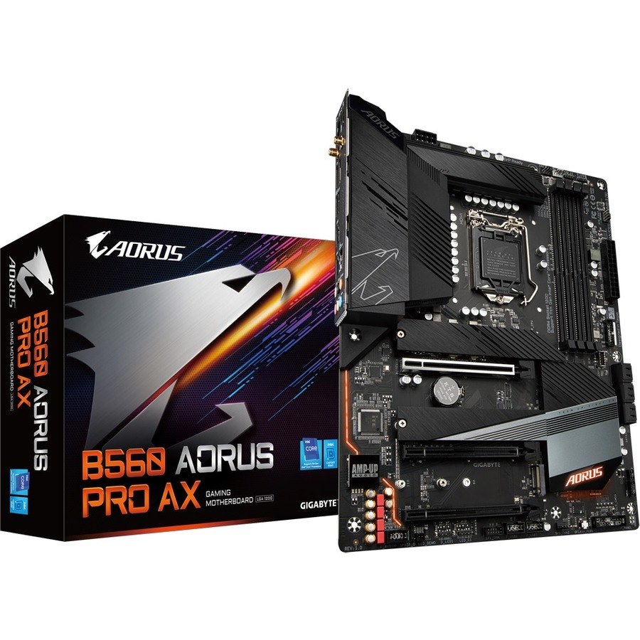 Aorus Ultra Durable B560 AORUS PRO AX Desktop Motherboard - Intel B560 Chipset - Socket LGA-1200 - Intel Optane Memory Ready - ATX