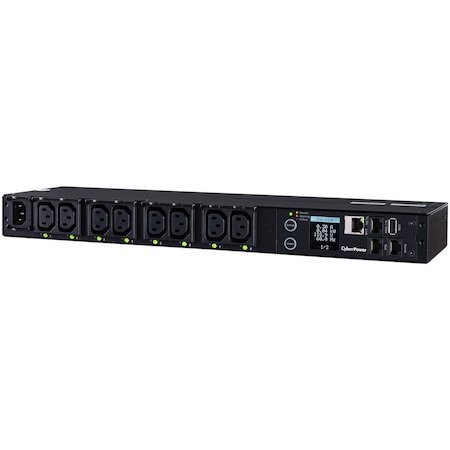 CyberPower PDU41004 - 10Amp Switched PDU, IEC C14 inlet, 8x C13 outlets, 1RU